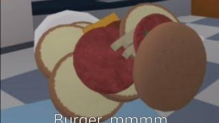 Making the most poorly made burger in roblox. | ROBLOX BURGER GAME