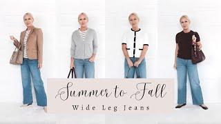 Adding Wide Leg Jeans to the Summer-to-Fall Capsule Wardrobe