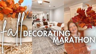 FALL DECORATE WITH ME MARATHON | COZY FALL DECOR IDEAS | FALL DECORATING 2024