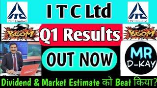 ITC Q1 results 2025 | ITC Share latest news | ITC q1 results 2024 | ITC Share latest news today