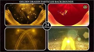 Golden Dragon Particles Backgrounds 3K - 20th Feb