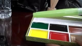 unboxing Kuretake watercolor Irodori Kobako