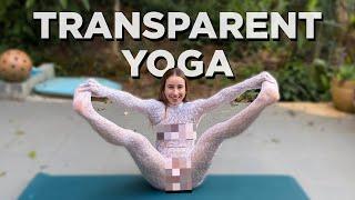 TRANSPARENT YOGA | WHITE BODYSUIT 