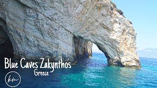 Blue Caves  Błękitne Groty Zakynthos Grecce