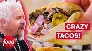 Guy Fieri Tries CRAZY COMBO Tacos! | Diners, Drive-Ins & Dives