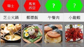 【比較】世界各國代表食物 |你試過幾種？