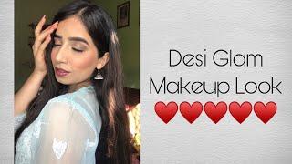 Desi Glam Look! ️ | #shorts |Makeuprenaissance