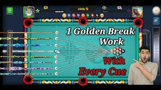 Golden Break 9 Ball Pool || 9 Pool Golden Break With Any Cue || #8ballpool #9ballpool #goldenbreak