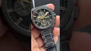 | HUGO BOSS Volane Black Stainless Steel Black Dial Chronograph Quartz Gents Watch 1513950