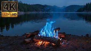  THE BEST Fireplace 4K Jazz Music Relaxing Fireside Retreat Ambience Smooth Piano & Burning Logs S1