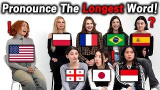 People Try To Pronounce The LONGEST Words From Around The World!!