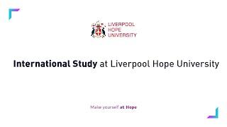 International Study at Liverpool Hope University