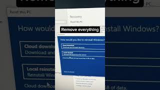 This is how to reset your PC for selling! 