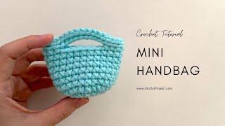 Crochet Mini Handbag Tutorial | Step-by-step Crochet Along