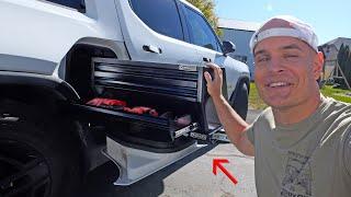 I'm Surprised Rivian didn't build this first! - Gear Tunnel Tool Box Mod