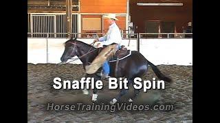 How To Spin A Horse With A Snaffle Bit - Horse Training, Reining, Cutting, Reined Cow Horse