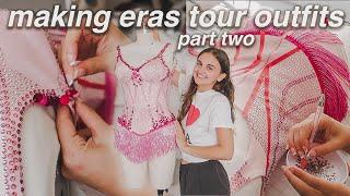 making my last eras tour outfit custom orders (PART TWO) | STUDIO VLOG 95