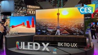 Hisense new Uled TVs and Laser projectors at CES 2023