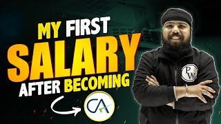 My First Salary After Becoming CA  #CAWallah #CA #CharteredAccountant