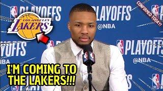 BOMB! FOR THIS NOBODY EXPECTED! DAMIAN LILLARD ANNOUNCED IN THE LAKERS! LAKERS NEWS!