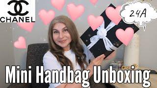 Chanel 24A Handbag Unboxing Modeling Shots WIMB Measurements What Fits Inside | OxanaLV