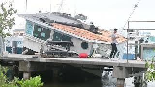 10-10-2024 Sarasota, Florida - Hurricane Milton Aftermath Damage