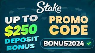 Stake Promo Code up to $250 Deposit Bonus or $21 Stake Promo Code for new Users : BONUS2024