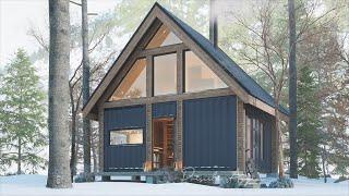 A-Frame Cabin - Shipping Container House - Tiny Home