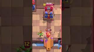 Goblin barrel for defense was insane #clashroyale