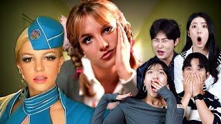 Koreans React to Britney Spears For The First Time (Womanizer, Toxic, Oops I Did It Again) | KATCHUP