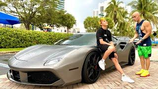 12-Year Old Millionaire on Ferrari Humiliated Bodybuilder