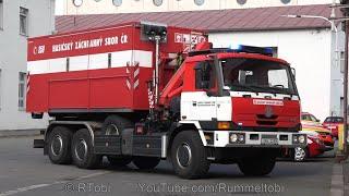 Tatra TERRNo1 POD Carrier w/ Crane - Hradec Kralove Fire Dept. - Exterior & Blue Lights [CZ | 2024]