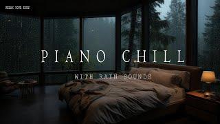 Calming Piano Music with Rain Sounds - Sleep and Relax with Soothing Melodies ️ Stress-Free Nights