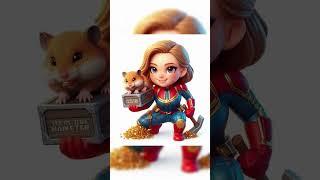 Powerful Superhero is mining The Hamster on Telegram || Simpapa Polyubila #shorts #hamsters