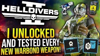 Helldivers 2 - I tested every NEW WEAPON in the Chemical Agents Warbond!