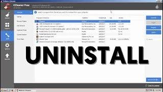 What happens if you use CCleaner to uninstall CCleaner?