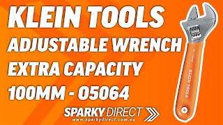 Klein Tools O5064 | Adjustable Wrench Extra Capacity | 100mm