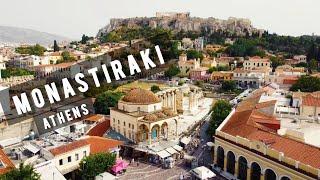 Monastiraki square by drone ATHENS - Plac Monastiraki | GREECE 