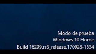 Quitar modo PRUEBA WINDOWS 10 RAPIDO EN MENOS DE 12 SEGUNDOS.