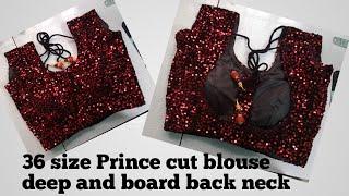 36 size prince cut blouse measure/deep and board back neck/easy sew measure