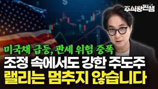 미국채 급등·관세 우려 속 견조한 주도주, 지금 떠나면 안됩니다 (주식왕 찐쌤) #미국주식 #한국주식 #주도주
