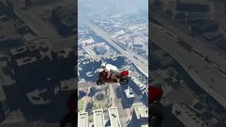 FRANKLIN BIKE JUMP FROM HIGEST BUILDING  #shorts #monsterrxgaming