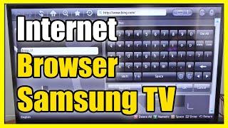 How to use Internet Browser on Old Samsung Smart TV (Mouse & Keyboard too)