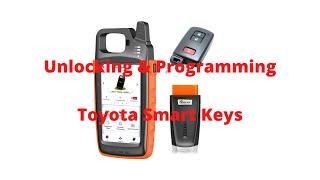 Unlocking & Programming Toyota Smart Keys W/ Key Tool Max