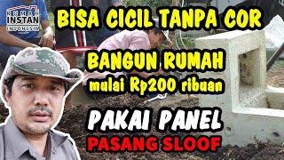 TANPA COR AUTO BERES PASANG PANEL SLOOF RUMAH RISHA 3x3 m2 Bisa Untuk Rumah Minimalis 2 Lantai