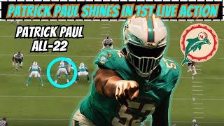 Film Breakdown: Patrick Paul GREATLY Exceeded Expectations in Preseason Week 1 Debut