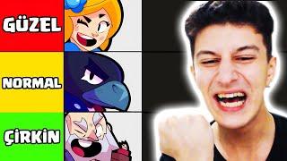 EN GÜZELDEN EN ÇİRKİNE BRAWL STARS KARAKTERLERİ SIRALAMA