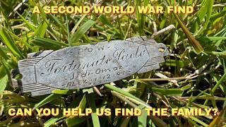 A Mysterious Silver Prisoner of War Tag from WW2 - Who Was Fortunato Paolo? Can You Help Us!