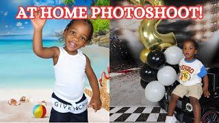 AT HOME 2ND BIRTHDAY PHOTOSHOOT!