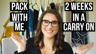 HOW TO PACK A CARRY ON FOR 2 WEEKS | Pack with me for 2 weeks in EUROPE | WINTER EDITION